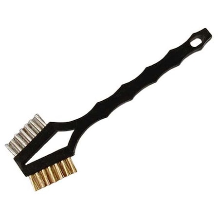 Gordon Brush Gordon Brush 221Ssb-12 Double Sided Utility .006 Stainless Steel And .006 Brass; Plastic Handle Scratch Brush; Case Of 96 221SSB-12